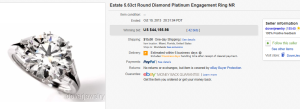 1. Top Diamond Sold for $44,155.98. on eBay