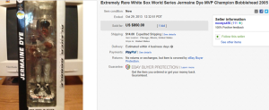 2. Top Bobble Head Sold for $850. on eBay
