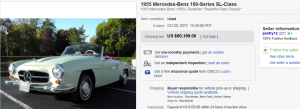 3. Top Car Sold for $90,199. on eBay