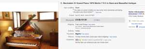 3. Most Expensive Instrument Sold for $8,101. on eBay