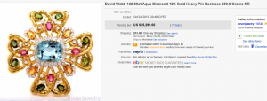 3. Top Diamond Sold for $25,299. on eBay