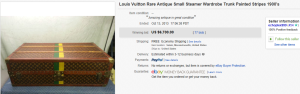 3. Most Expensive Furniture Sold for $6,700. on eBay