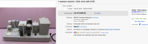 3. Most Expensive Electronic Sold for $10,099. on eBay