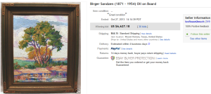 4. Top Art (Painting) Sold for $6,627.18. on eBay