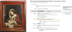 5. Top Art (Painting) Sold for $6,500. on eBay
