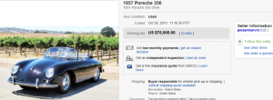 5. Top Car Sold for $. on eBay