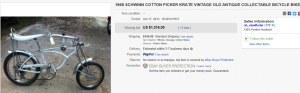 5. Top Bicycle Sold for $1,316. on eBay