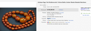 5. Most Expensive Jewelry Sold for $2,290. on eBay