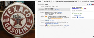 1. Top Sign oes Sold for $16,655. on eBay