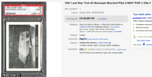 1. Top Star Trek Sold for $2,681. on eBay