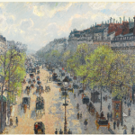 1 Le Boulevard Montmartre, Matinée De Printemps By Camille Pissarro