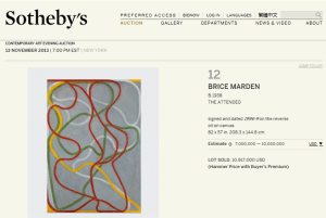 The Attended By Brice Marden