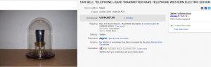 2. Top Telephone Sold for $4,827. on eBay