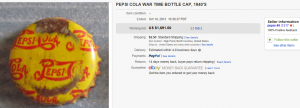 2. Most Expensive Pepsi Sold for $1,691. on eBay