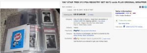 2. Top Star Trek Sold for $1,649.99. on eBay
