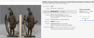 2. Top Sculpture Sold for $2,707.31. on eBay