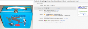 4. Most Expensive Lunch Box Sold for $651.99. on eBay