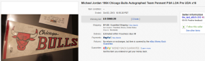 4. Most Expensive Pennant Sold for $565. on eBay