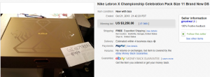 5. Top Shoes Sold for $3,250. on eBay