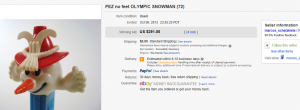 5. Most Expensive PEZ Sold for $391. on eBay