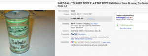 1. Top Can Sold for $2,715. on eBay