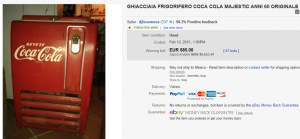1960 Ghiacciaia Coca Cola Cooler