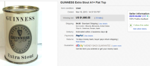 2. Top Can Sold for $1,680.55. on eBay