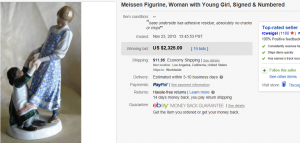 3. Top Figurine Sold for $2,325. on eBay