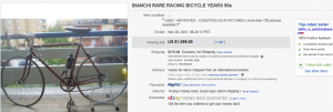 5. Top Bicycle Sold for $1,099. on eBay