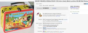 1954 Mickey Mouse & Donald Duck Lunch Box
