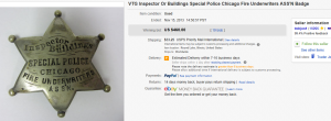 5. Top Badge Sold for $460. on eBay