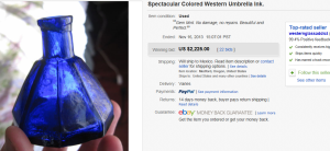 5. Top Bottle Sold for $2,225. on eBay