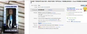 5. Top Bobble Head Sold for $355. on eBay
