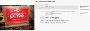 1931 Glascock Countertop Cooler