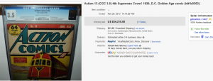 2. Top Comic Book Sold for $34,210. on eBay