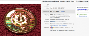 2. Top Error (Worth $) Sold for $3,250. on eBay