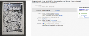 3. Top Comic Book Sold for $13,099. on eBay