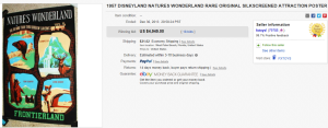 1. Top Disney Sold for $4,945. on eBay