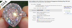 1. Top Diamonds & Jewelry  Sold for $21,153. on eBay