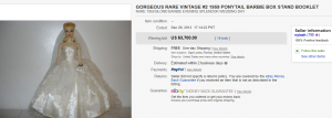 1. Top Doll & Bear  Sold for $3,700. on eBay