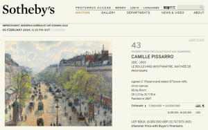 Le Boulevard Montmartre, Matinée De Printemps by Camille Pissarro