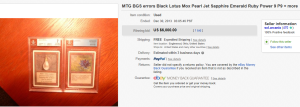 1. Top Error Sold for $6,000. on eBay