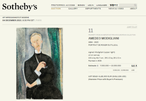 Portrait De Roger Dutilleul, Amedeo Modigliani
