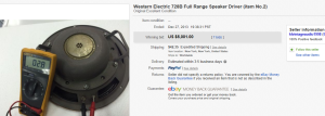 1. Top Electronic Sold for $5,001. on eBay