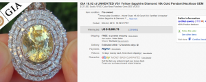 . Top Diamonds & Jewelry  Sold for $18,889.79. on eBay