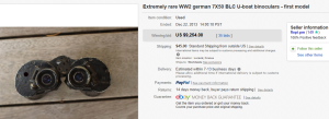 2. Top Binocular Sold for $9,254. on eBay