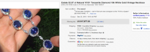 3. Top Diamonds & Jewelry  Sold for $17,877. on eBay