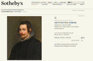 Portrait Of A Gentleman, Sir Peter Paul Rubens 