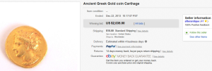 4. Top Ancient Coins Sold for $2,035. on eBay