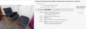 5. Top Furniture Sold for $2,550. on eBay